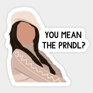 "You Mean the PRNDL?" Suite Life London Tipton Drawing Sticker